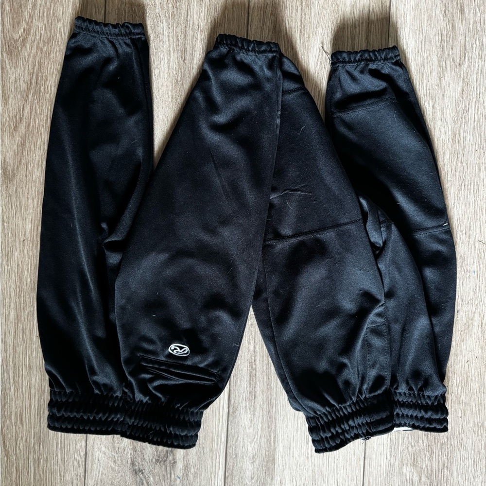 Kids Black Athletic Bottoms